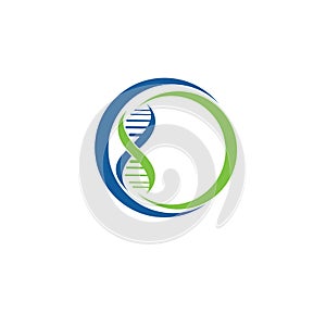 DNA icon vector illustration. DNA symbol isolated on white background
