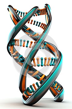 DNA illustration in white background