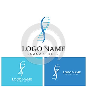 DNA Letter S Logo Design Template  Genetics Vector Design  Biological Vector Illustration.