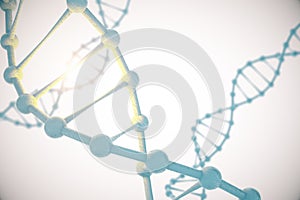 DNA on light background