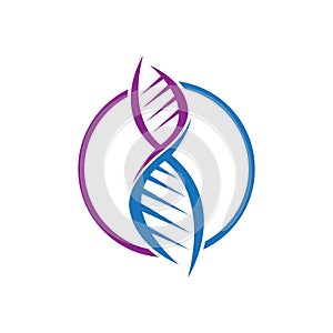 DNA logo symbol icon vector template 02