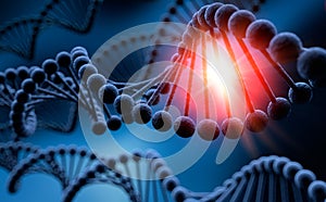 DNA - medical 3D illustration