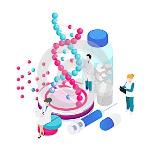 DNA Modification Isometric Composition