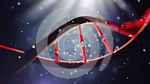 DNA molecule. Closeup of concept human genome.