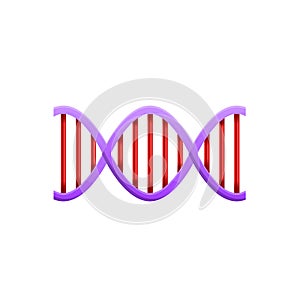 Dna molecule icon, cartoon style