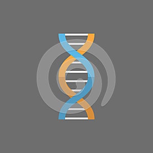 Dna Molecule Icon Medicine Care Concept