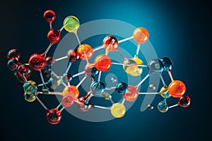 DNA Molecule Model: 3D Illustration for DNA Structure, Research, and Communication