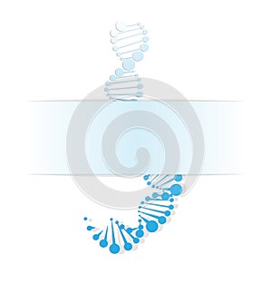 DNA Molecule planar elements texture