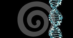 DNA molecule structure. 3D render