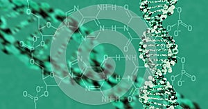 DNA molecule structure. 3D render