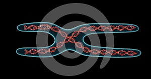 DNA molecule structure. 3D render