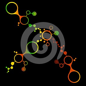 DNA molecule structure background