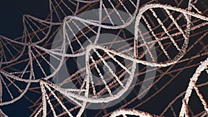 DNA molecule structure background. 3D Render