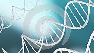 DNA molecule structure background. 3D Render