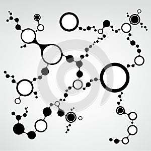 DNA molecule structure background. eps10