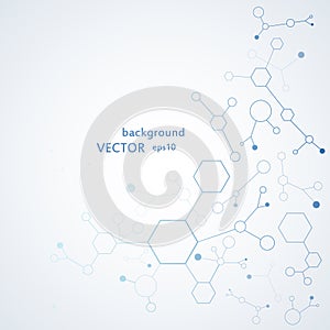 DNA molecule structure background. Vector illustration