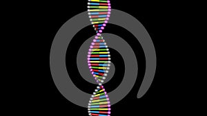 DNA molecule structure repair, editing and manipulation. CRISPR . 3d rendering illustration view 10