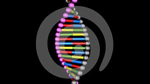 DNA molecule structure repair, editing and manipulation. CRISPR . 3d rendering illustration view 11