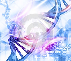 DNA molecules background