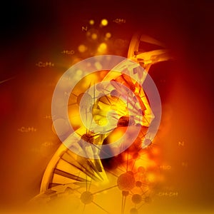 DNA molecules background