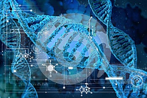 DNA molecules photo