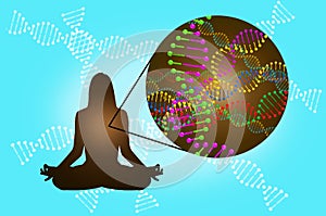 DNA molecules. Biochemistry, Health.