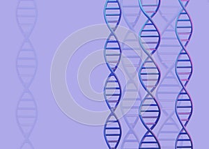 DNA molecules structure on light background