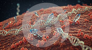 DNA nanotechnology interaction simulation