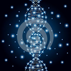 DNA polygon blue, stars 2-2