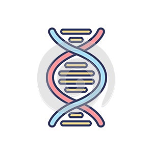 DNA related vector icon.