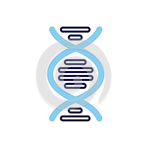 DNA related vector icon.