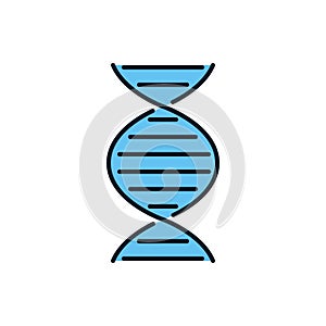 DNA related vector icon.