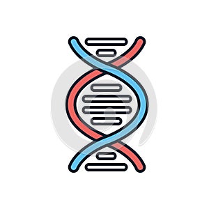 DNA related vector icon.