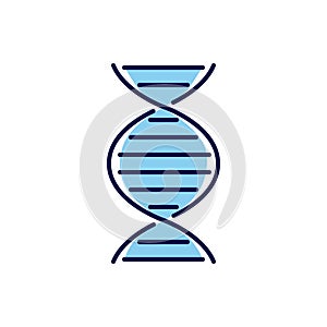 DNA related vector icon.