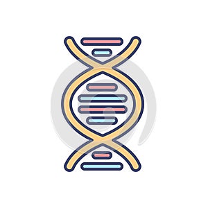 DNA related vector icon.