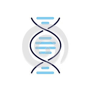 DNA related vector icon.