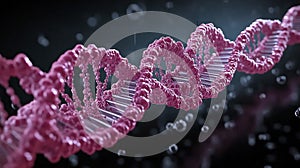 Dna replication with leading and lagging strand synthesis, including Okazaki fragments photo