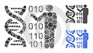 DNA research Composition Icon of Circles