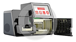 DNA sequencer. Personal DNA Sequencing System, 3D rendering