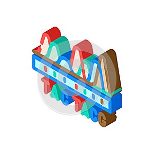 dna sequencing isometric icon vector illustration