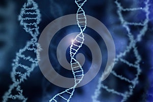 Dna specific genom background blue