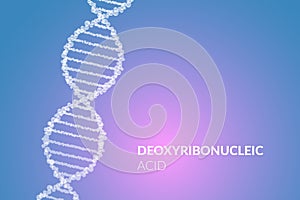 DNA spiral 3d structure. Vector deoxyribonucleic acid. Medical science genetic biotechnology chemistry biology gene cell