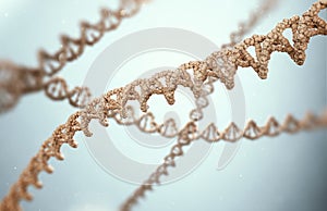 DNA strand 3D illustration