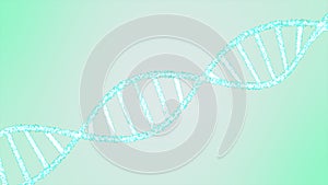 DNA strand. dna isolated on black background. colorful DNA backdrop.