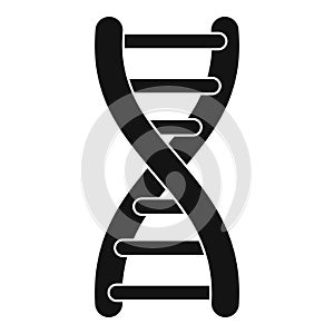 DNA strand icon, simple style