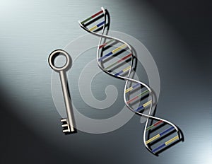 DNA Strand and Key