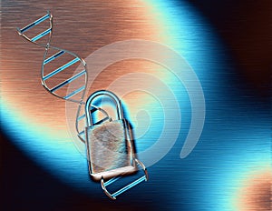 DNA strand and padlock