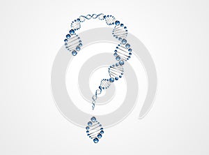 DNA strand question mark