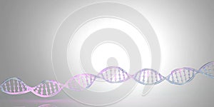 DNA string, chain of chromosome banner