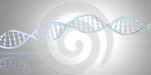 DNA string, chain of chromosome banner